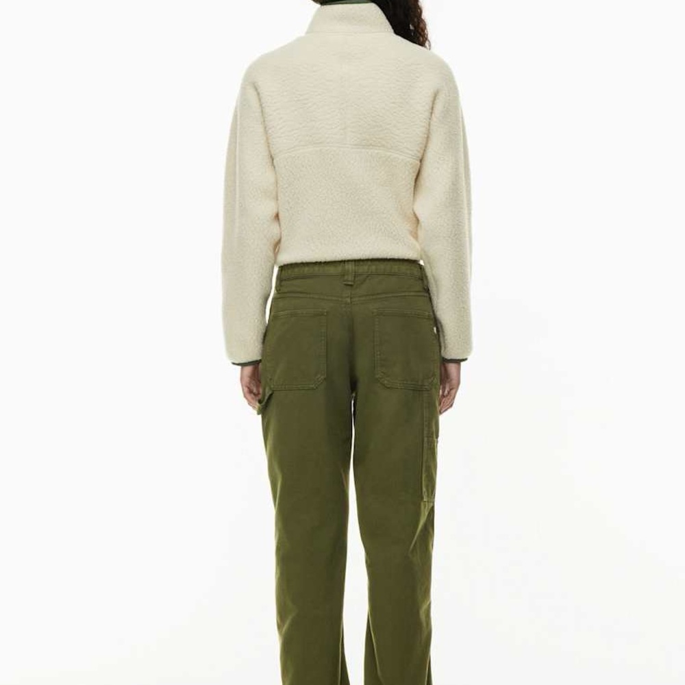 TNA Wide Leg Cargo Pants in Olive Green - Picture 3 of 9